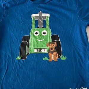 Blue Tractor Graphic T-Shirt